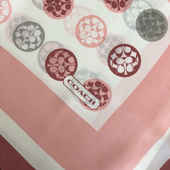 COACH SILK SCARF - Picture 2 of 3